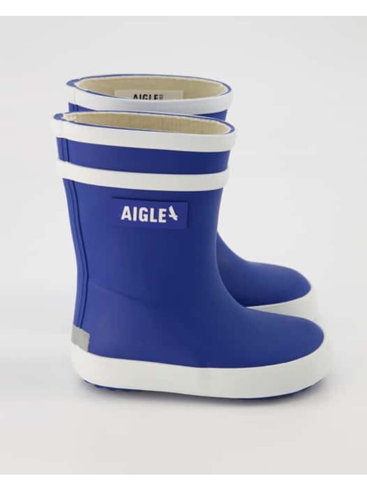 Женские резиновые сапоги Aigle с логотипом, синий — фото 2