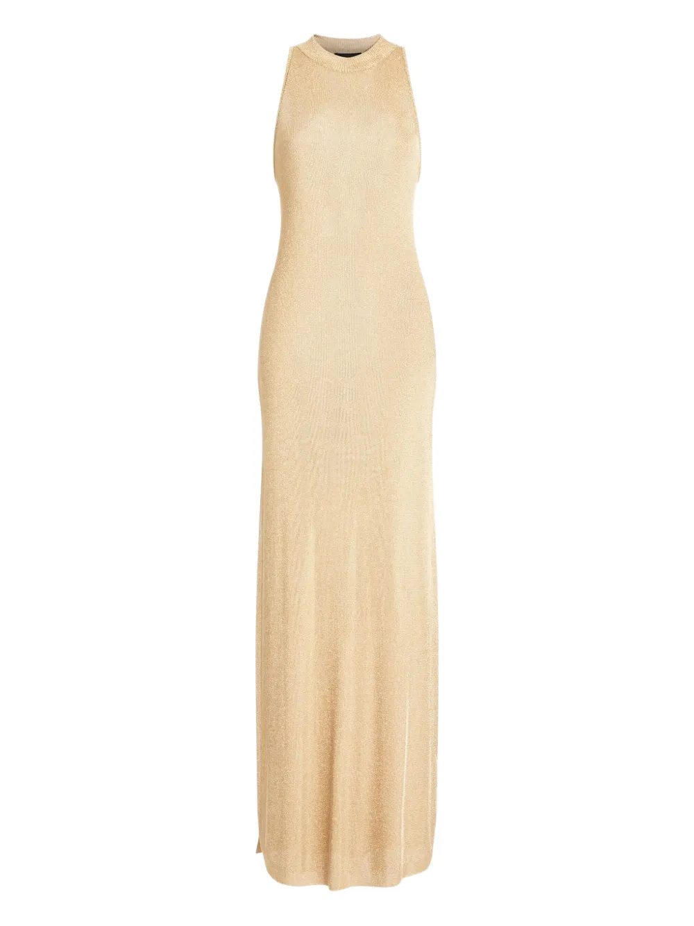 

Платье макси с эффектом металлик SER.O.YA, золотой