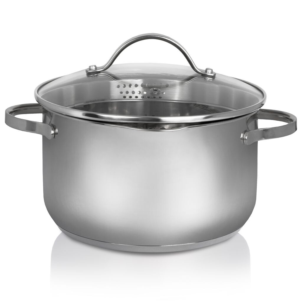 

Karl Krüger 101024A Кастрюля для мяса из нержавеющей стали со стеклянной крышкой, Ø 24 см Karl Krueger