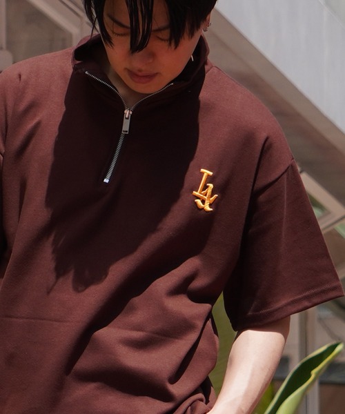 

STAY GOLD Футболка с половинной застёжкой-молнией, STAYGOLD, чёрная