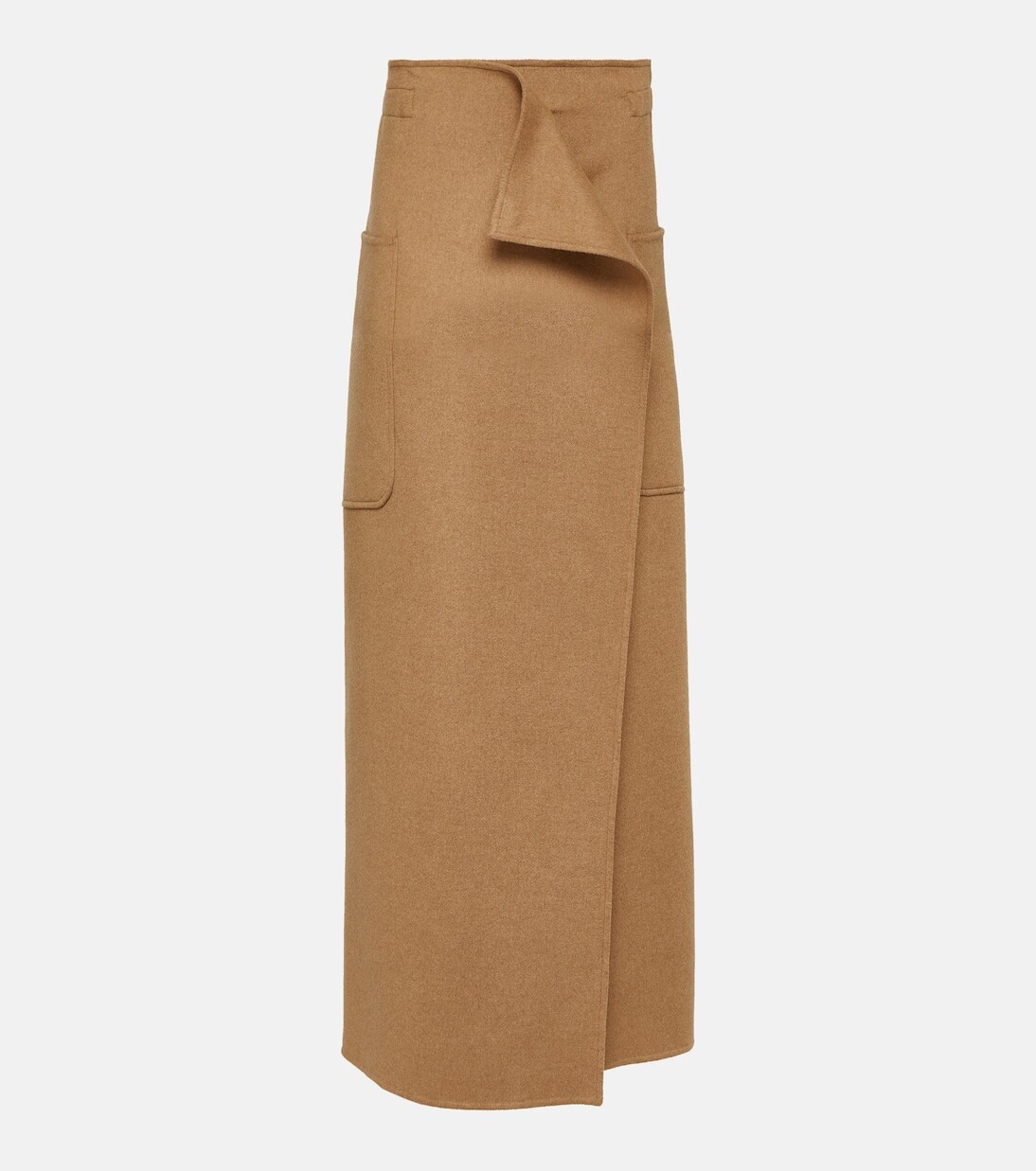 

Юбка макси carbone из верблюжьей шерсти Max Mara, бежевый