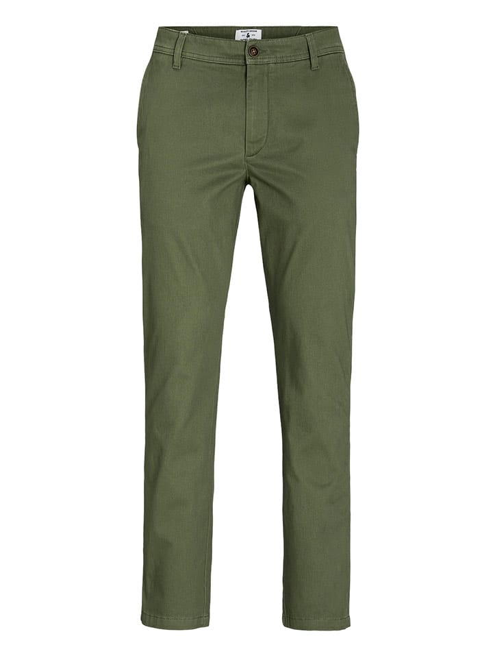 

Брюки чинос Jack & Jones Chino Bolton, оливковый