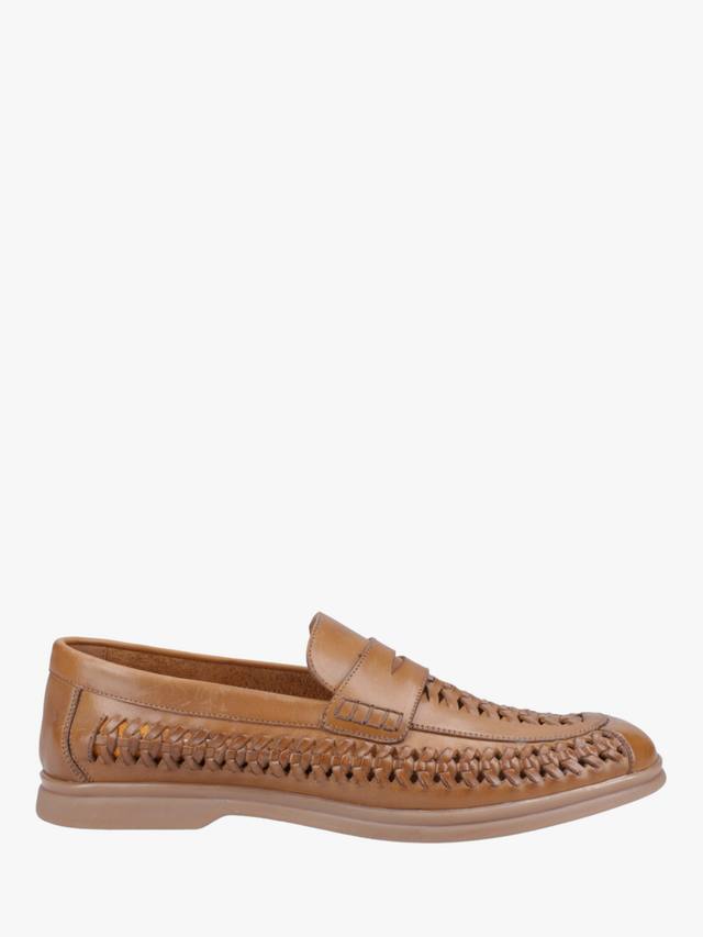 

Плетеные мокасины из кожи боуи Hush Puppies, желто-коричневый
