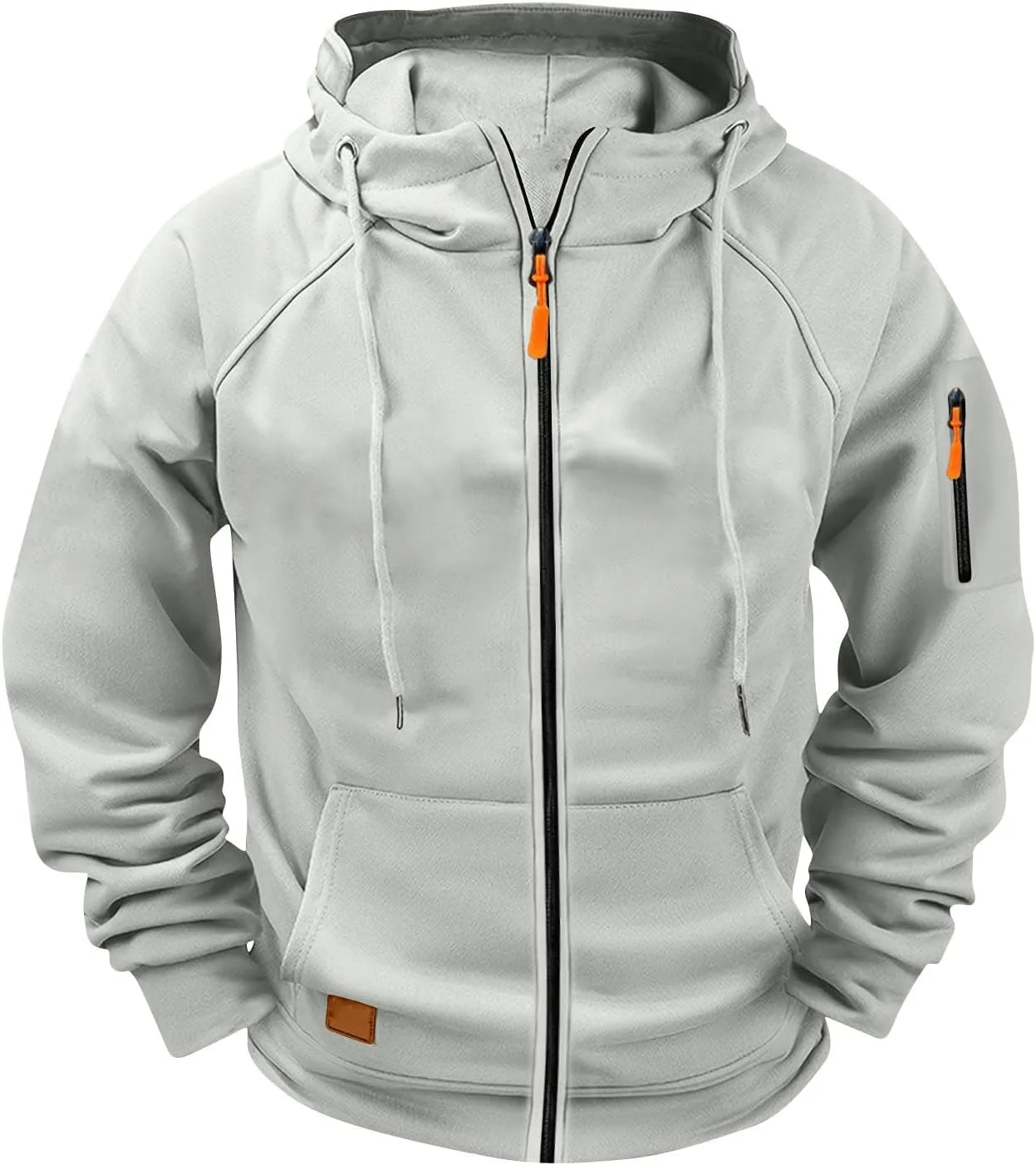 

Толстовка с капюшоном Full Zip Tactical для мужчин, с карманами Mrmaere