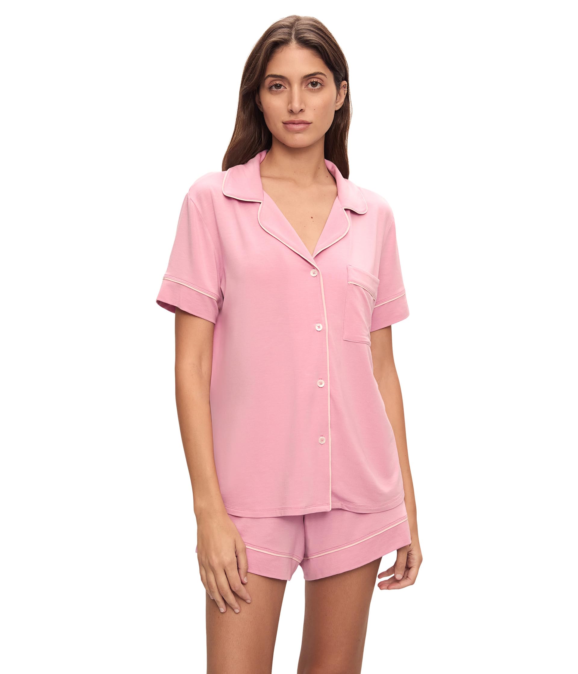 

Пижама Eberjey Gisele Relaxed Shorts Pj Set, Rose Quartz/Petal Pink