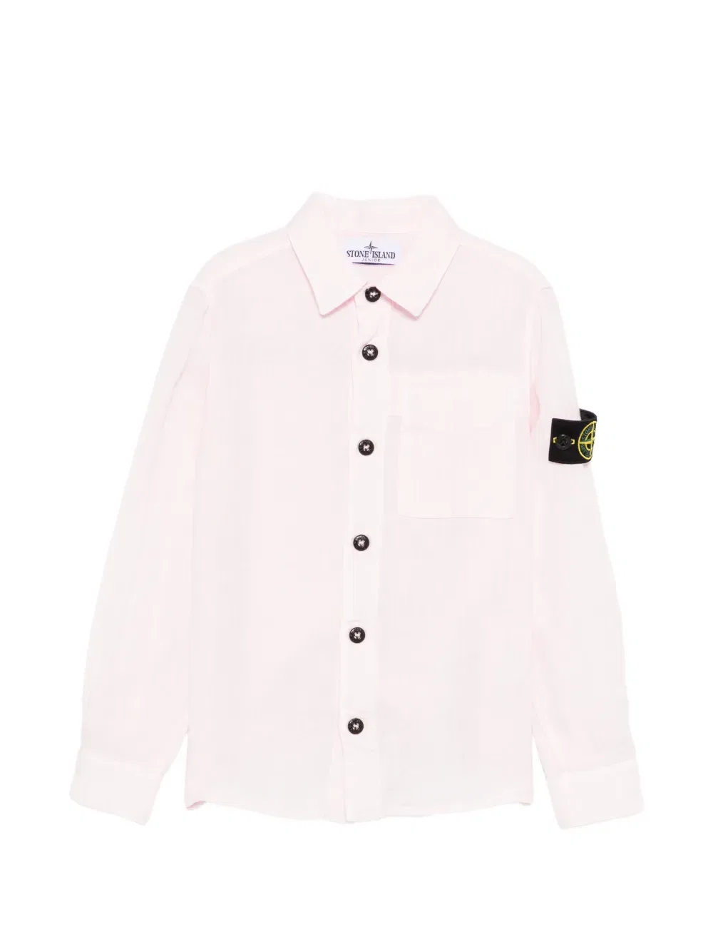 Рубашка с изображением компаса Stone Island Junior, розовый