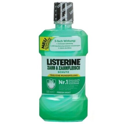 

Listerine Ополаскиватель для полости рта Fresh Mint Защита десен Мятный ополаскиватель 500 мл