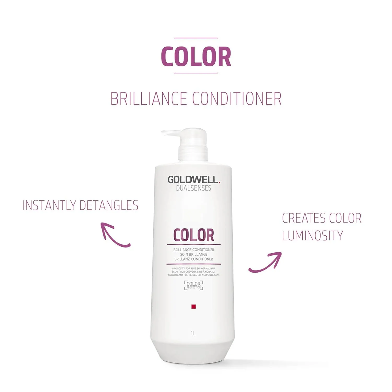 Кондиционер для волос Goldwell Dualsenses Color Brilliance, 1 л — фото 4