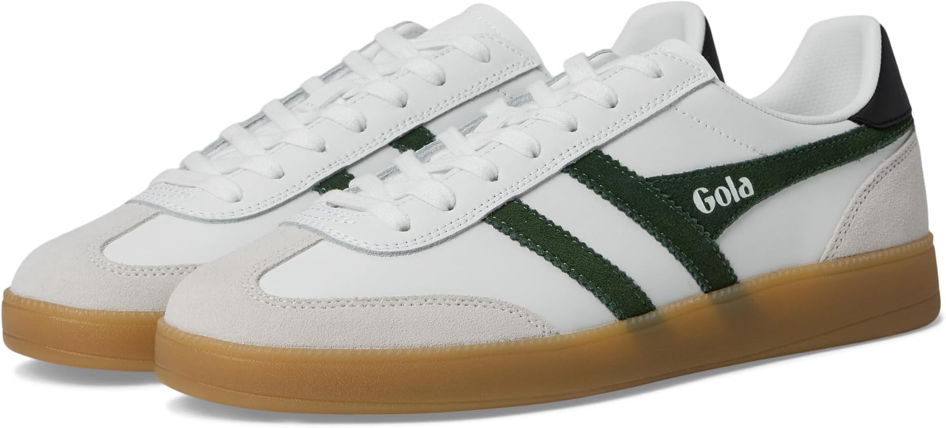 

Кроссовки Gola Viper Leather, цвет White/Evergreen/Black/Gum