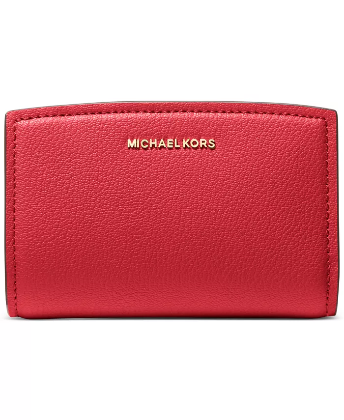 

Бумажник Bryant Medium Leather Zip Around с молнией Michael Kors, красный