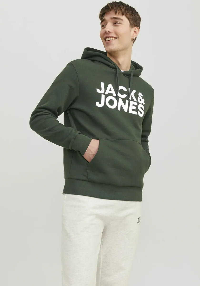 

Толстовка Jack & Jones с капюшоном "JJECORP LOGO SWEAT HOOD NOOS", цвет Mountain View