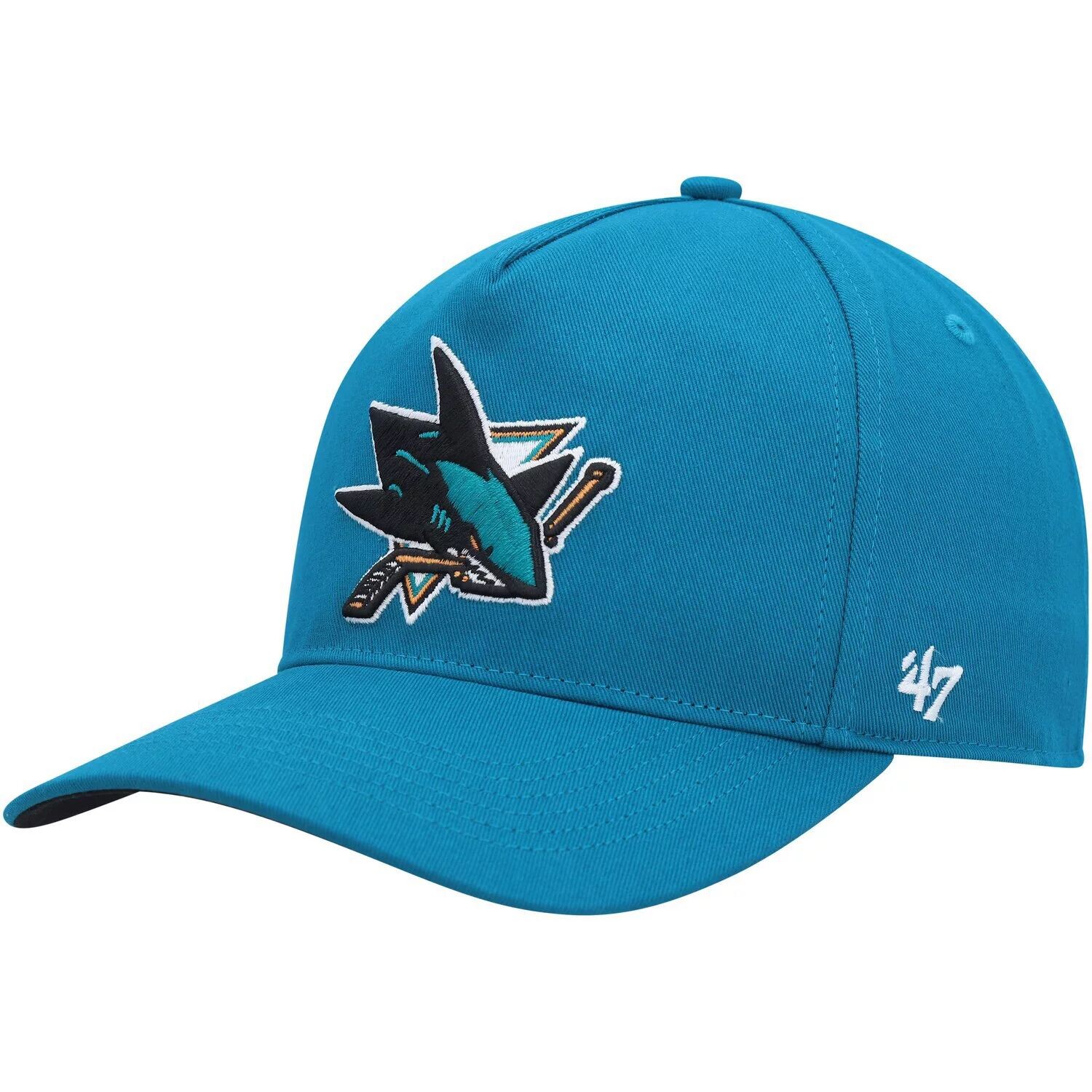 

Мужская темно-бирюзовая кепка San Jose Sharks Primary Hitch Snapback '47