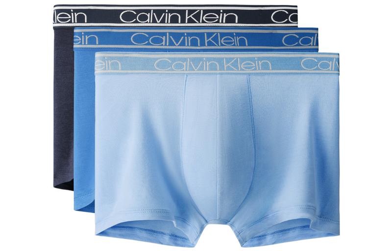 

Мужские боксеры Calvin Klein, 3 шт (Черный+Синий+Небесно-голубой)