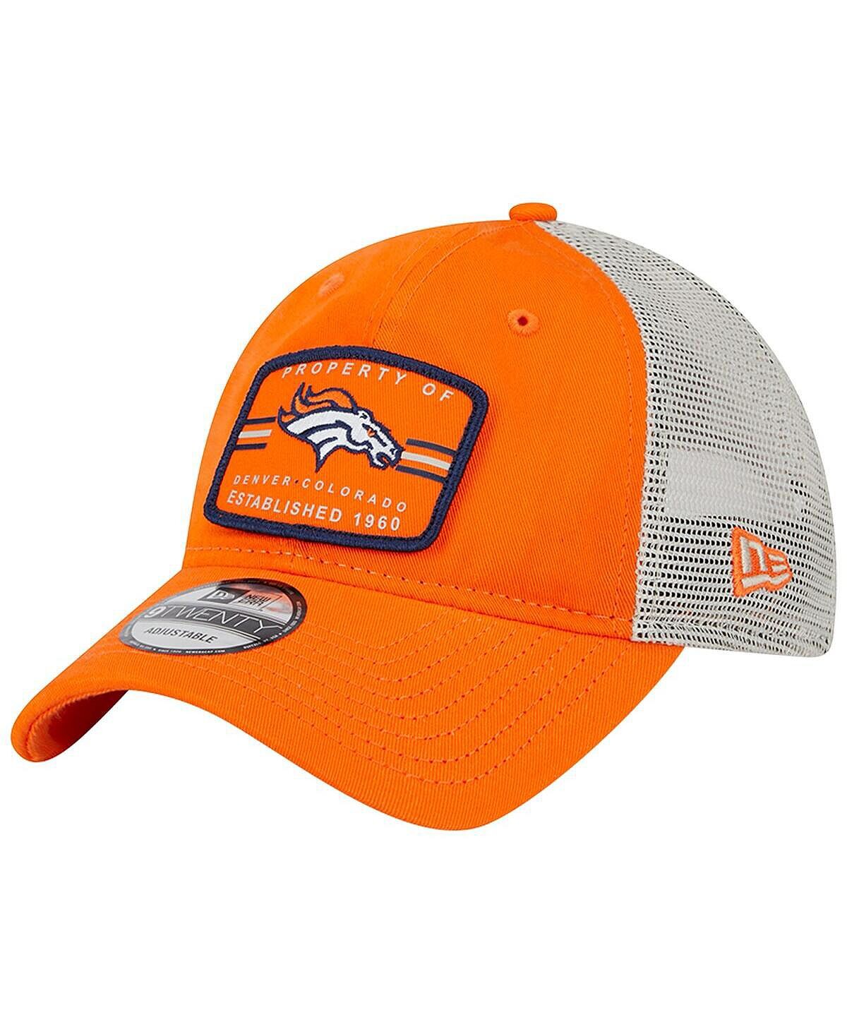 

Мужская оранжевая кепка Denver Broncos Property Trucker 9TWENTY Snapback New Era