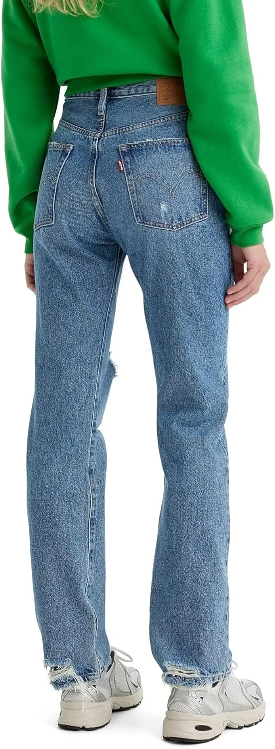 Levi's Women's Premium 501 Original Fit джинсы, светло-индиго — фото 2