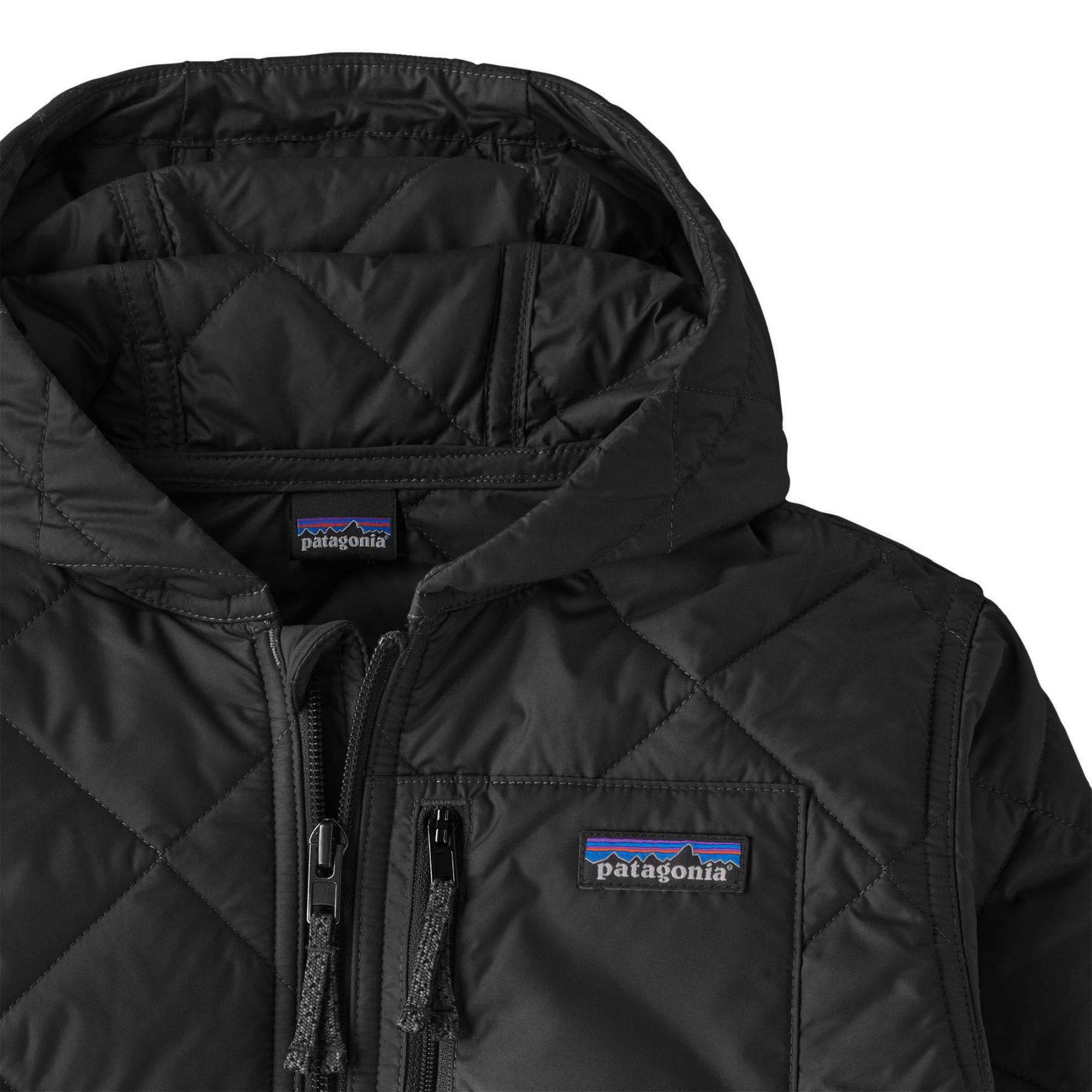 Детская стеганая толстовка с ромбовидным узором Patagonia, Black — фото 3