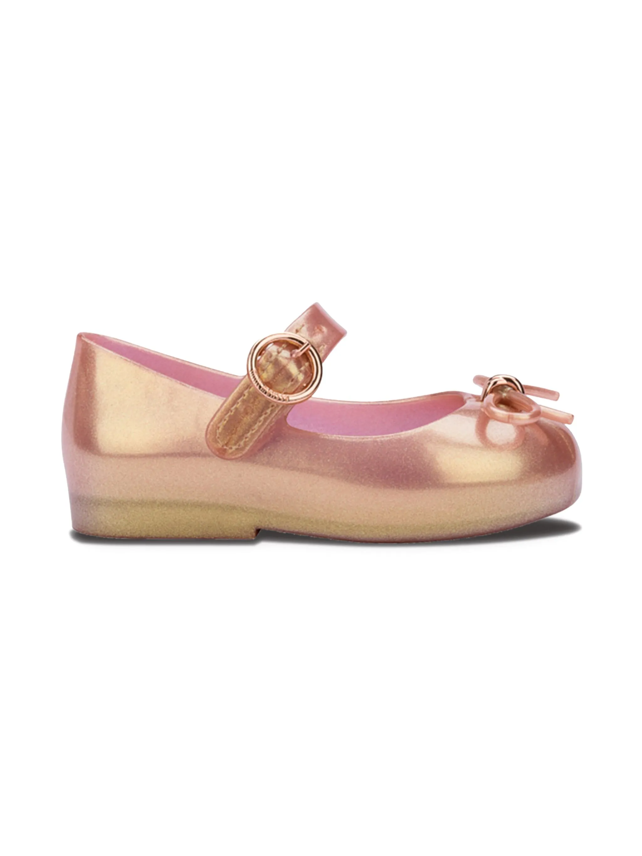 Балетки с бантом Mini Melissa, золотистый — фото 4