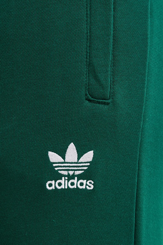 Хлопковые спортивные штаны Adidas Originals, зеленый — фото 4
