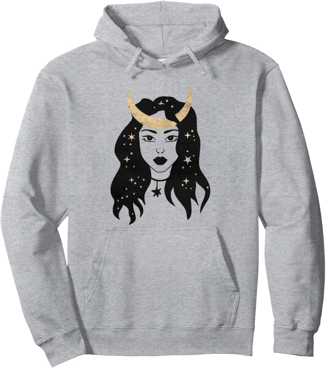 

Худи в готическом стиле с оккультным дизайном и готической эстетикой Gothic Occult Clothes Goth Novelty Designs, серый