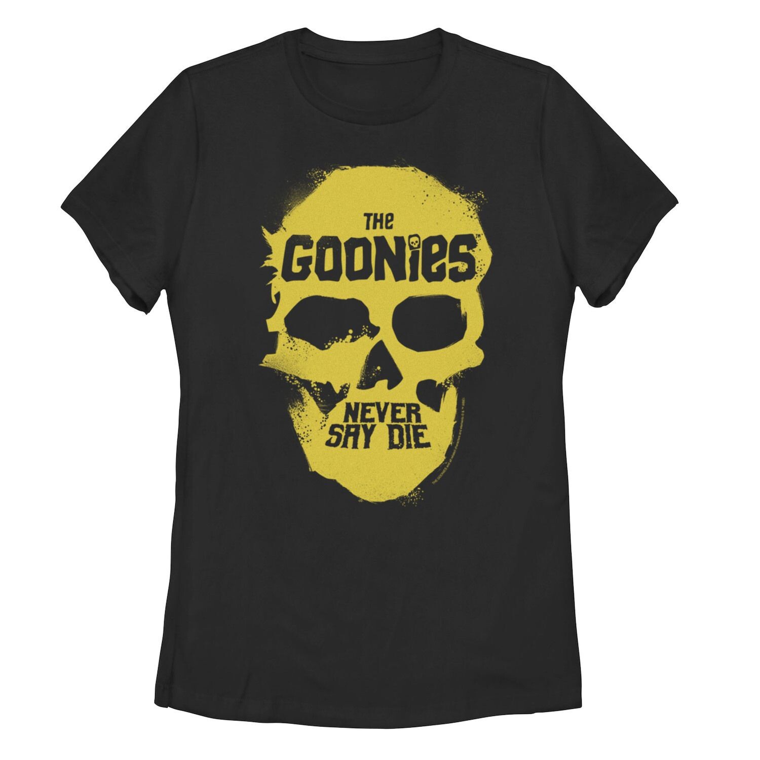 

Футболка Juniors' Goonies Never Say Die с желтым черепом и рисунком Licensed Character, Желтый, Футболка Juniors' Goonies Never Say Die с желтым черепом и рисунком Licensed Character