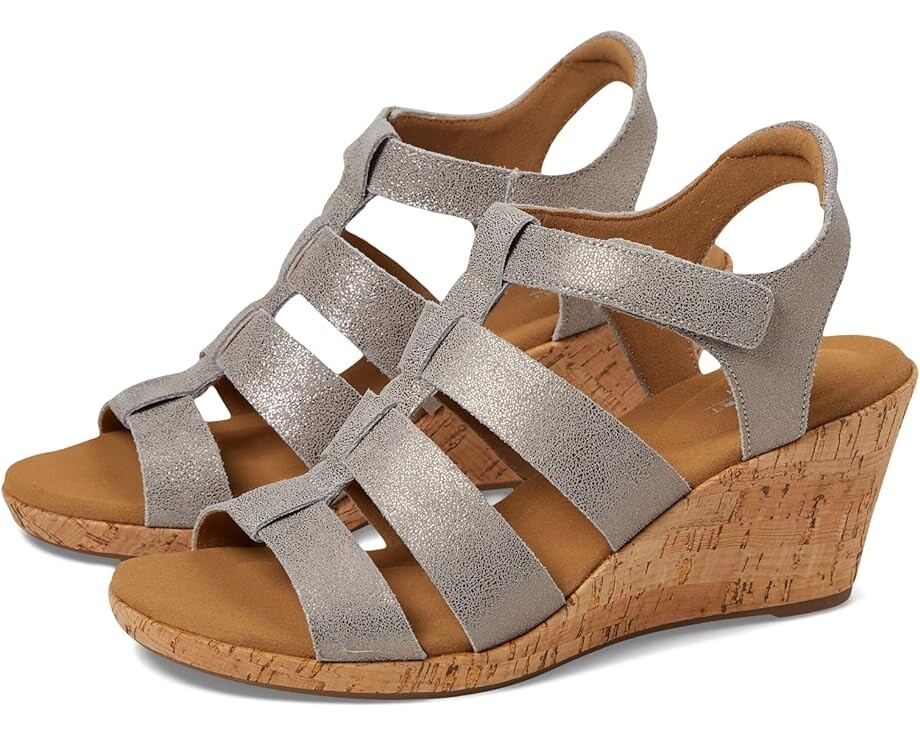 Туфли Rockport Briah New Gladiator, цвет Taupe Metallic Leather