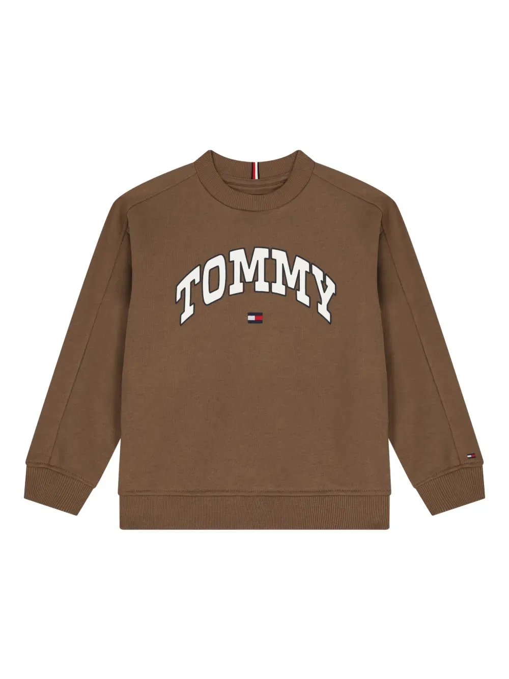 Толстовка с логотипом Tommy Hilfiger Junior, коричневый