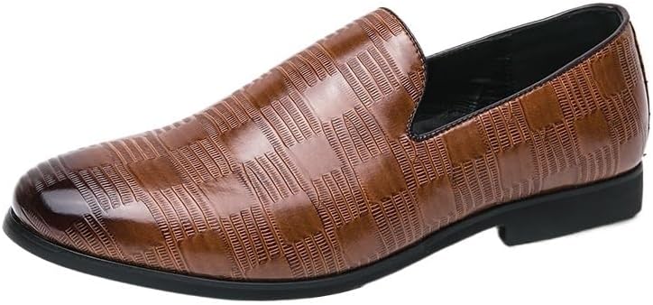 

Мужские классические кожаные лоферы Zestrelax, деловые мокасины, без шнурков, повседневные, удобные, для вечеринок и свадеб, коричневый