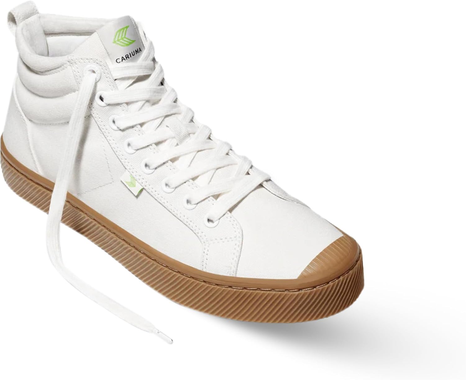 

Кеды Cariuma OCA High Gum Canvas, удобная обувь для мужчин, легкая и экологичная, универсальная повседневная обувь с 100 веганскими стельками, резиновая подошва, слоновая кость