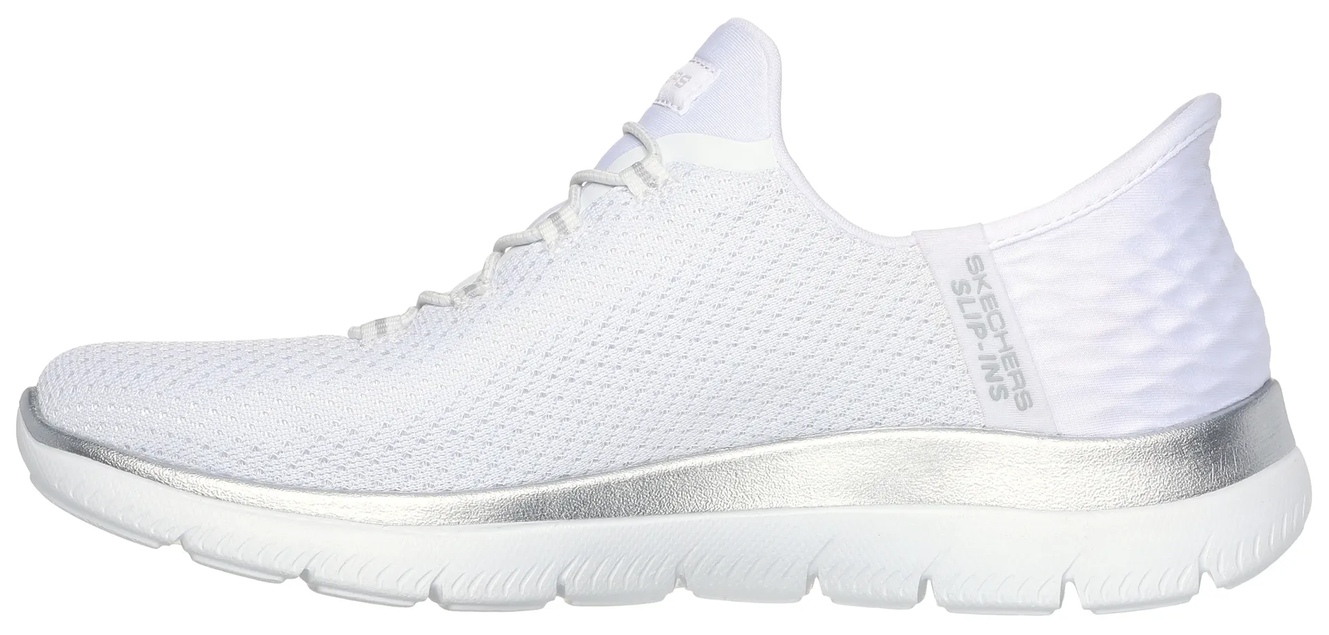 Слипоны Skechers "SUMMITS-DIAMOND DREAM", слипоны, слипоны, повседневная обувь с мягким краем голенища, белый — фото 4