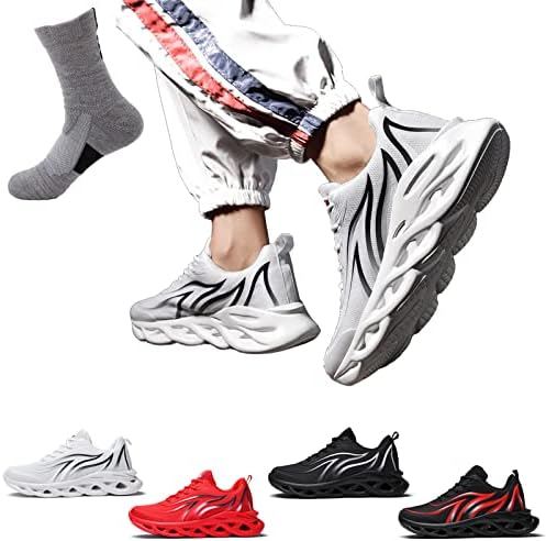 

Мужские и женские кроссовки для облегчения боли в стопе, идеальная обувь для ходьбы, ортопедические кроссовки для женщин и мужчин, на липучке (черные, US 10.5) Generic