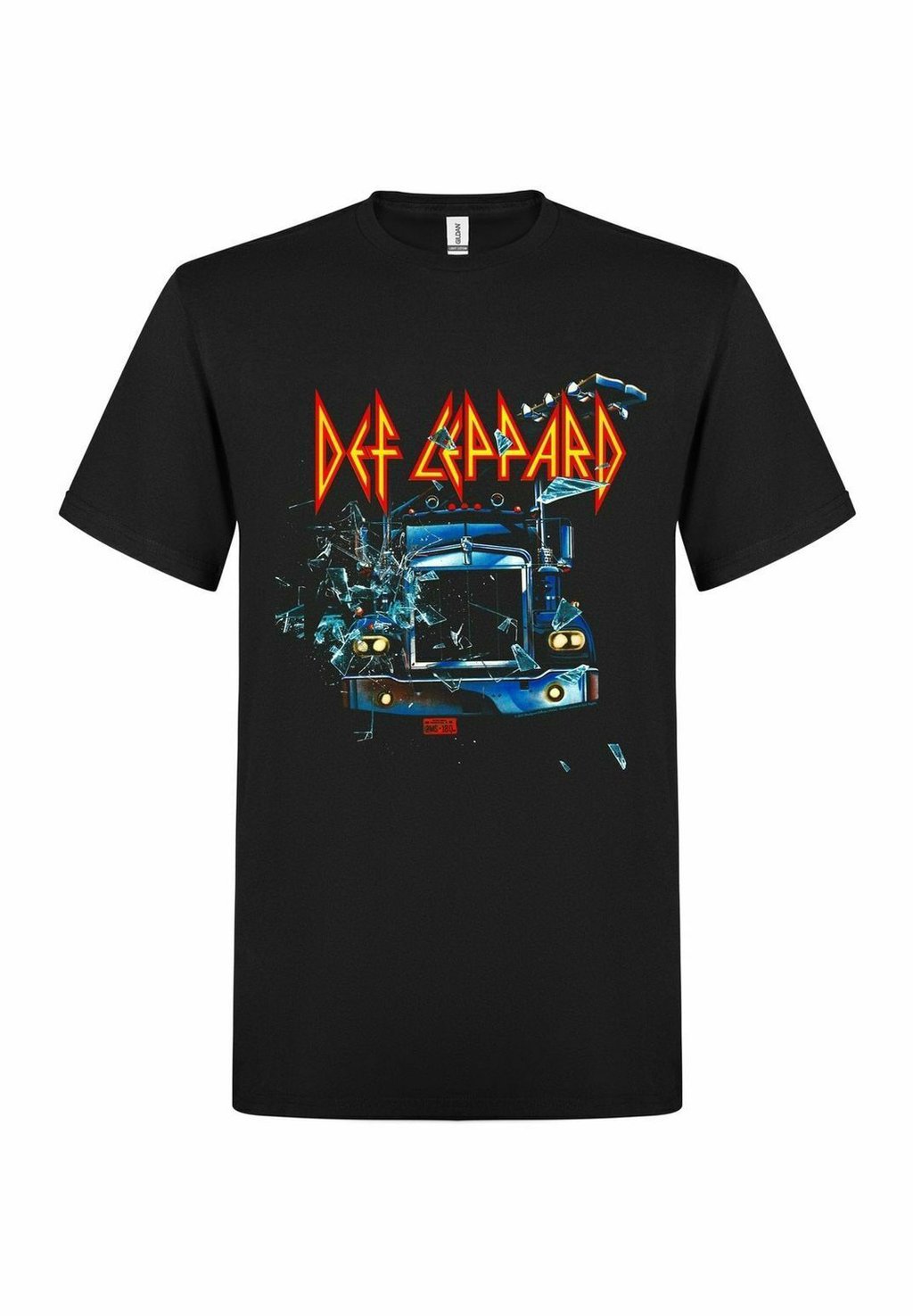 

Футболка с принтом DEF LEPPARD ON THROUGH THE NIGHT rockshirts, черный