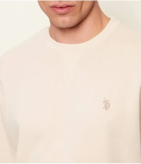 Толстовка DHM classic fit Us Polo Assn, бежевый — фото 4