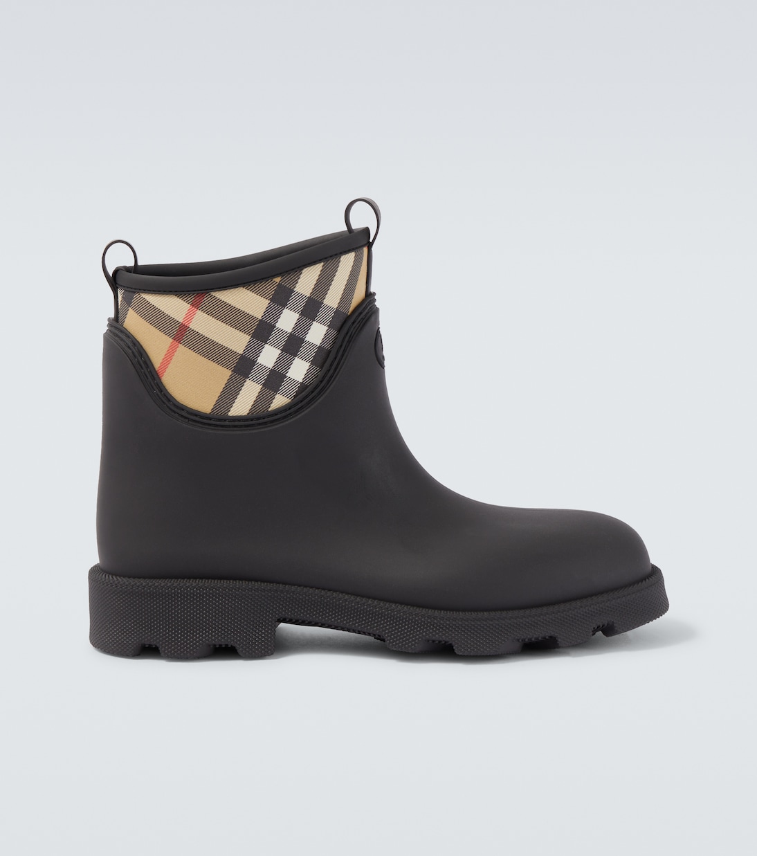 

Резиновые сапоги Check Burberry, черный