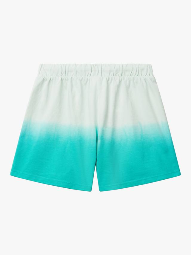 Детские хлопковые шорты с кулиской Benetton, Teal Green — фото 2