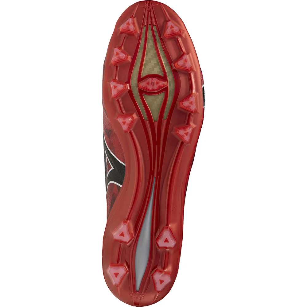 Футбольные бутсы Mizuno Alpha II Japan FG, красный — фото 2
