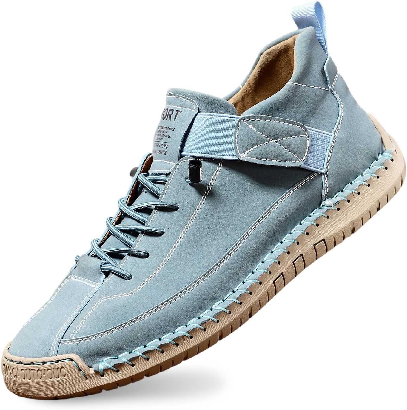 

Унисекс удобные ортопедические кроссовки из натуральной кожи, стильные и легкие, подходят для бега, ходьбы, походов, кемпинга и вождения Vauxhaller, синий