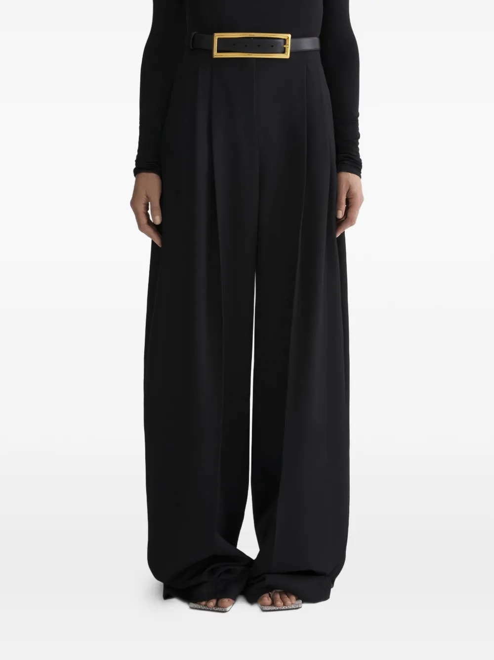 

Брюки с завышенной талией Mugler, черный