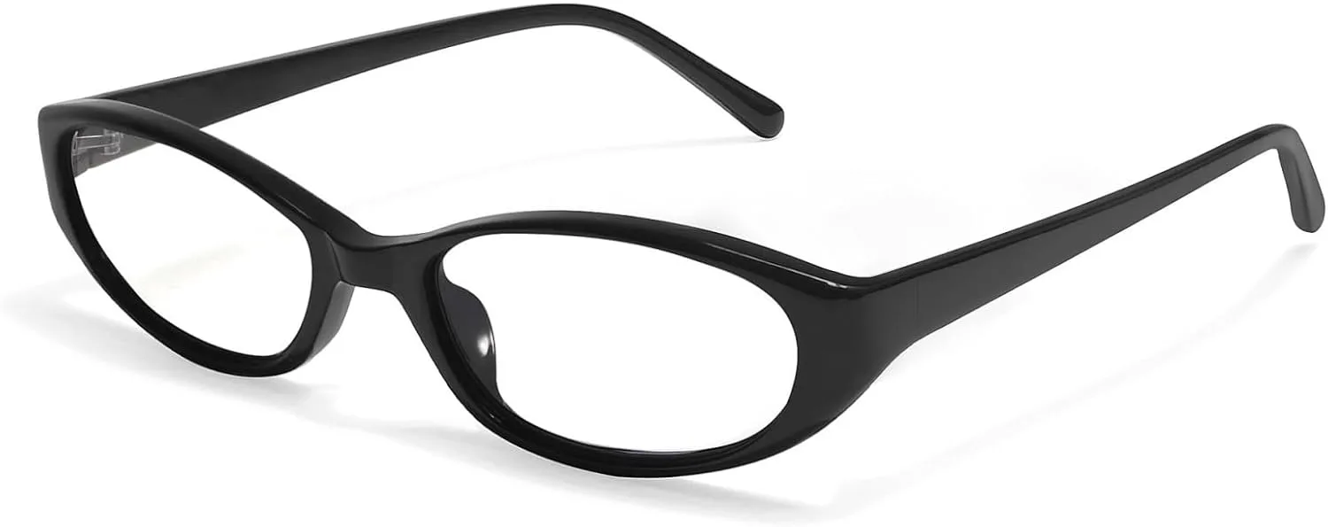 

Солнцезащитные очки Willochra в стиле ретро, ​​овальные, для женщин, стильные «кошачий глаз», в стиле 90-х, узкие, черные, модные, с защитой от УФ-излучения, C3