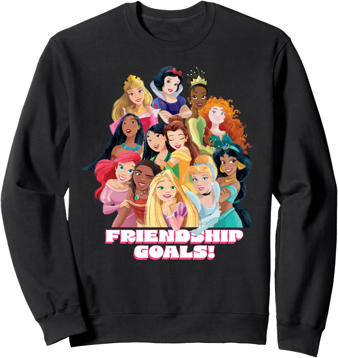 

Парные толстовки Disney Princess для подруг, символизирующие королевскую дружбу, черные, Черный, Парные толстовки Disney Princess для подруг, символизирующие королевскую дружбу, черные