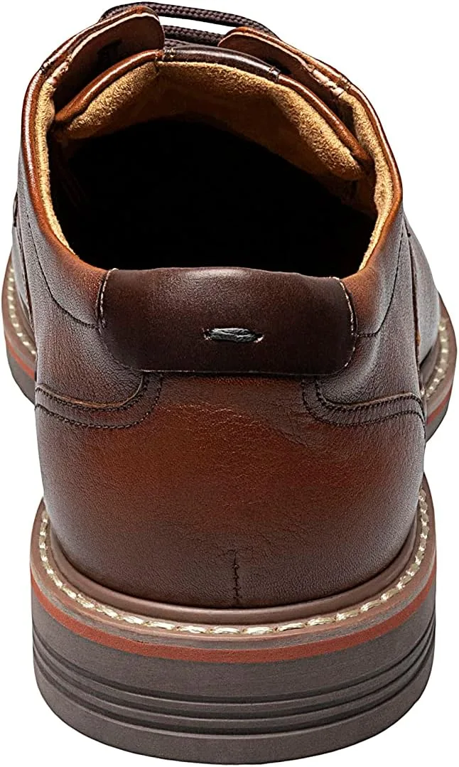 Мужские туфли Oxford Florsheim Neufeld с гладкой передней частью, коньячный — фото 3
