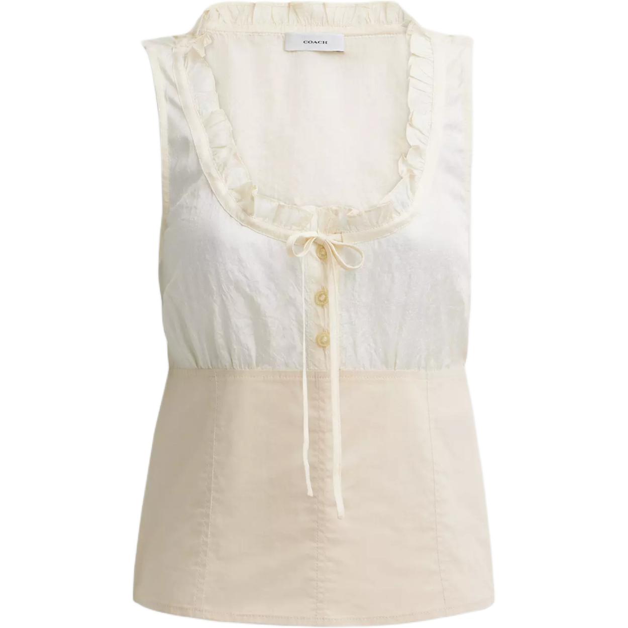

COACH Женский топ-майка cream