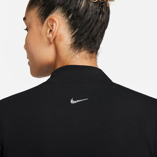 Футболка с надписью swoosh футболка с длинным рукавом для йоги Nike, черный — фото 4