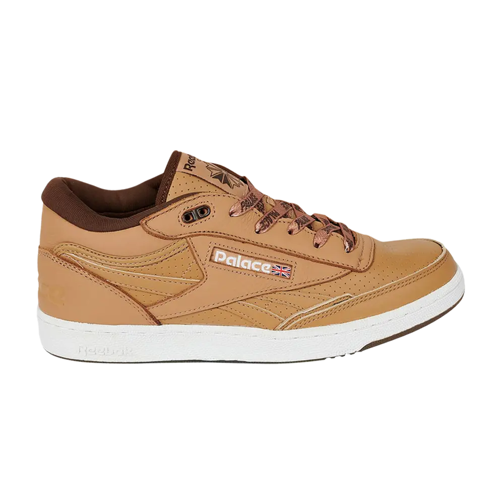 Кроссовки Palace x Club C Mid 2 Reebok, желто-коричневый