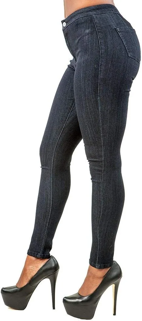 

Poetic Justice Women's Curvy Fit синие джинсы с высокой талией