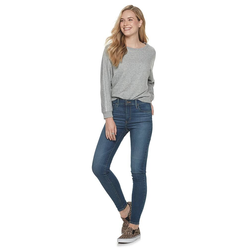 Женские джинсы суперскинни Levi's 720 с высокой посадкой, цвет Blackest Night — фото 4