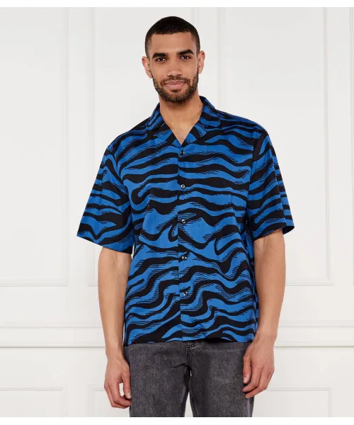 

Рубашка Элихио Loose fit Hugo Blue, синий