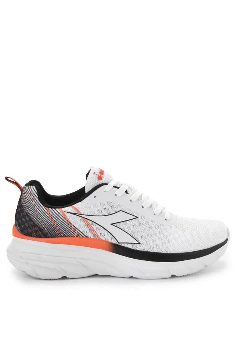 Кроссовки мужские спортивные, Parlow Diadora, белый/оранжевый