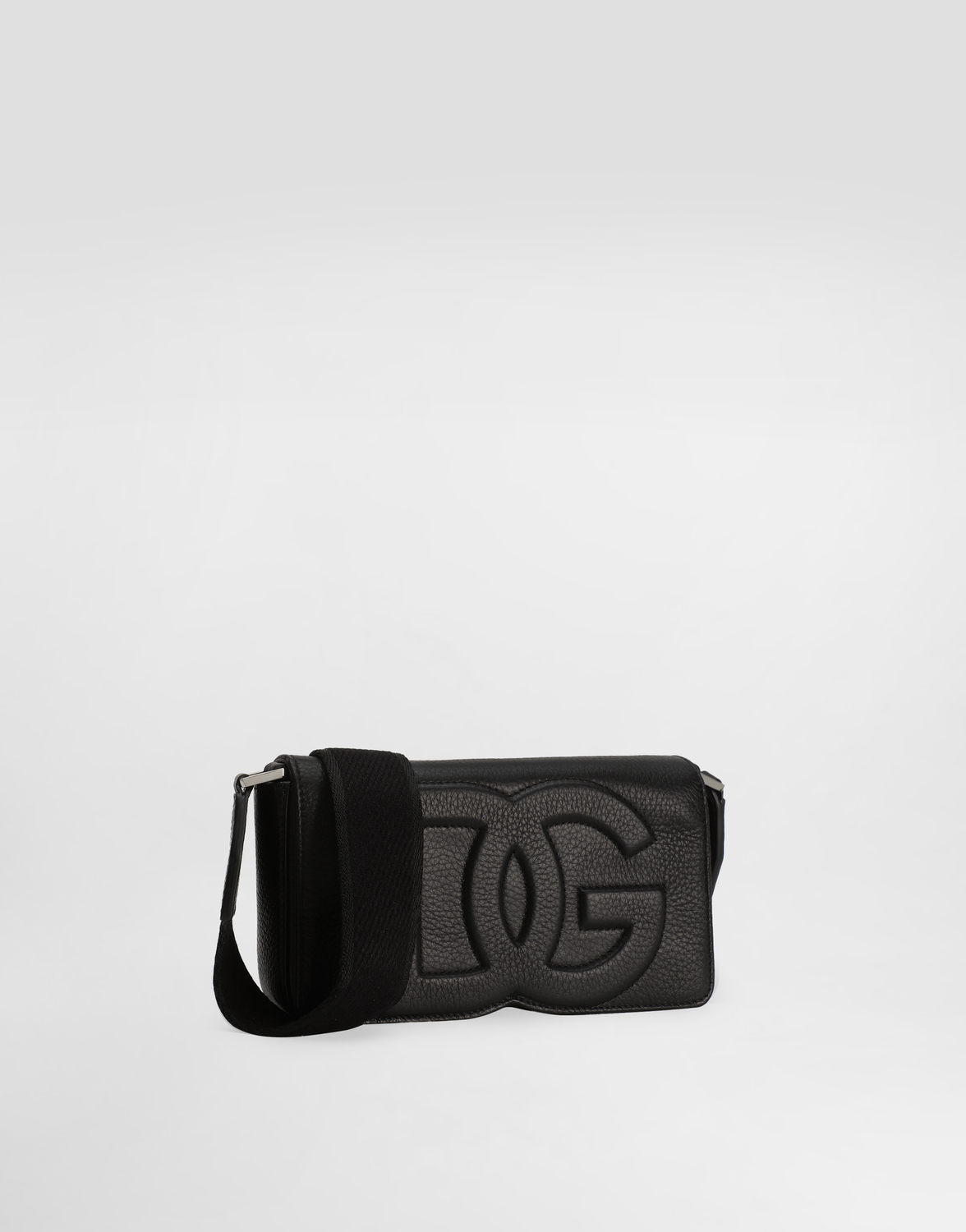 Мини-сумка из оленьей кожи Dolce & Gabbana, черный — фото 3