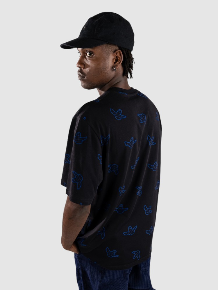 Футболка adidas Skateboarding Shmoo Aop T-Shirt, black/royblu — фото 2