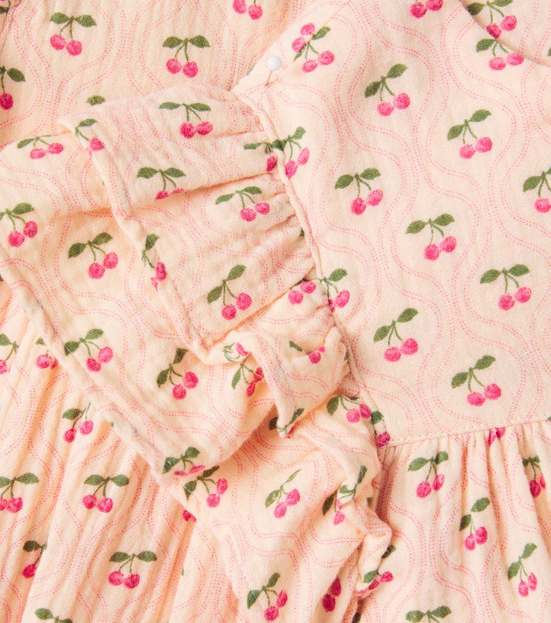 Хлопковое платье с принтом "Коко" Konges Sløjd, Cherry Pink Motif — фото 3